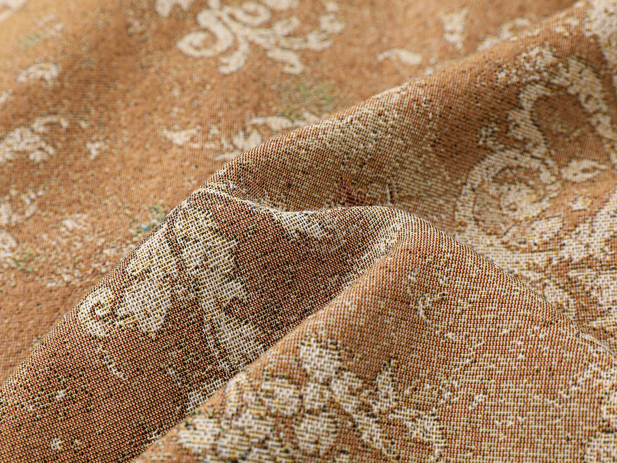 Vintage glamorous jacquard floral cropped jacket