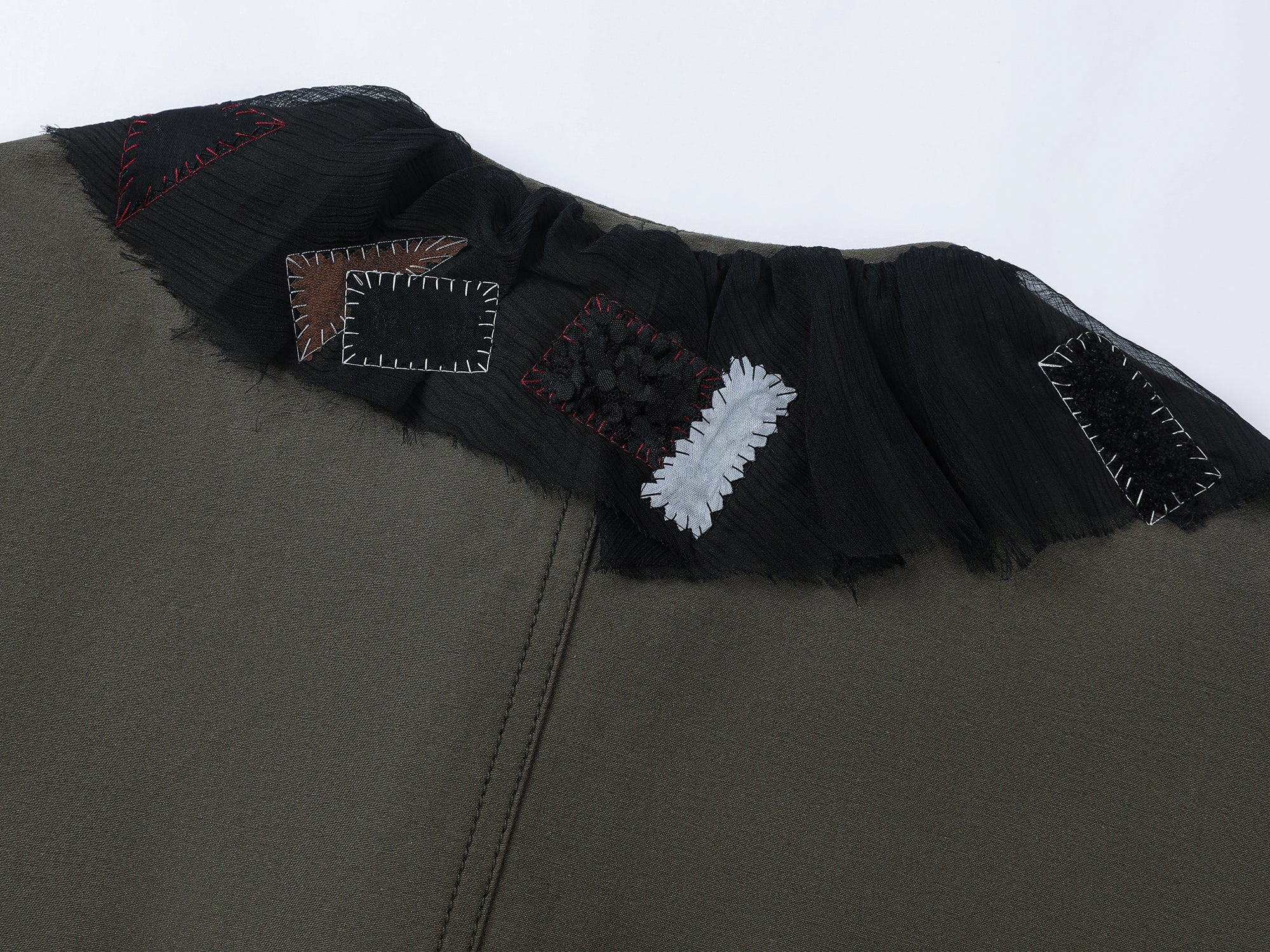 Free-spirited romantic military jacket