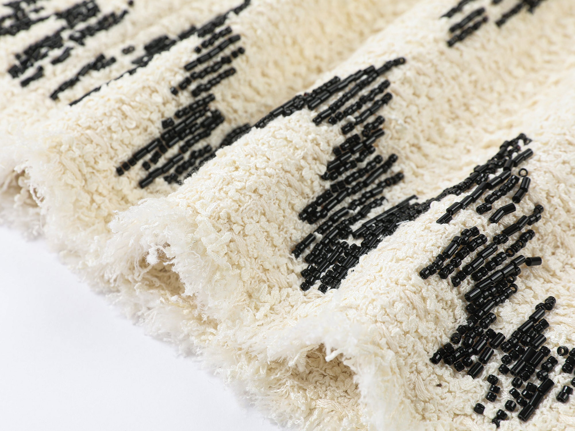 Hand-painted style beaded embellished Chanel-inspired jacket