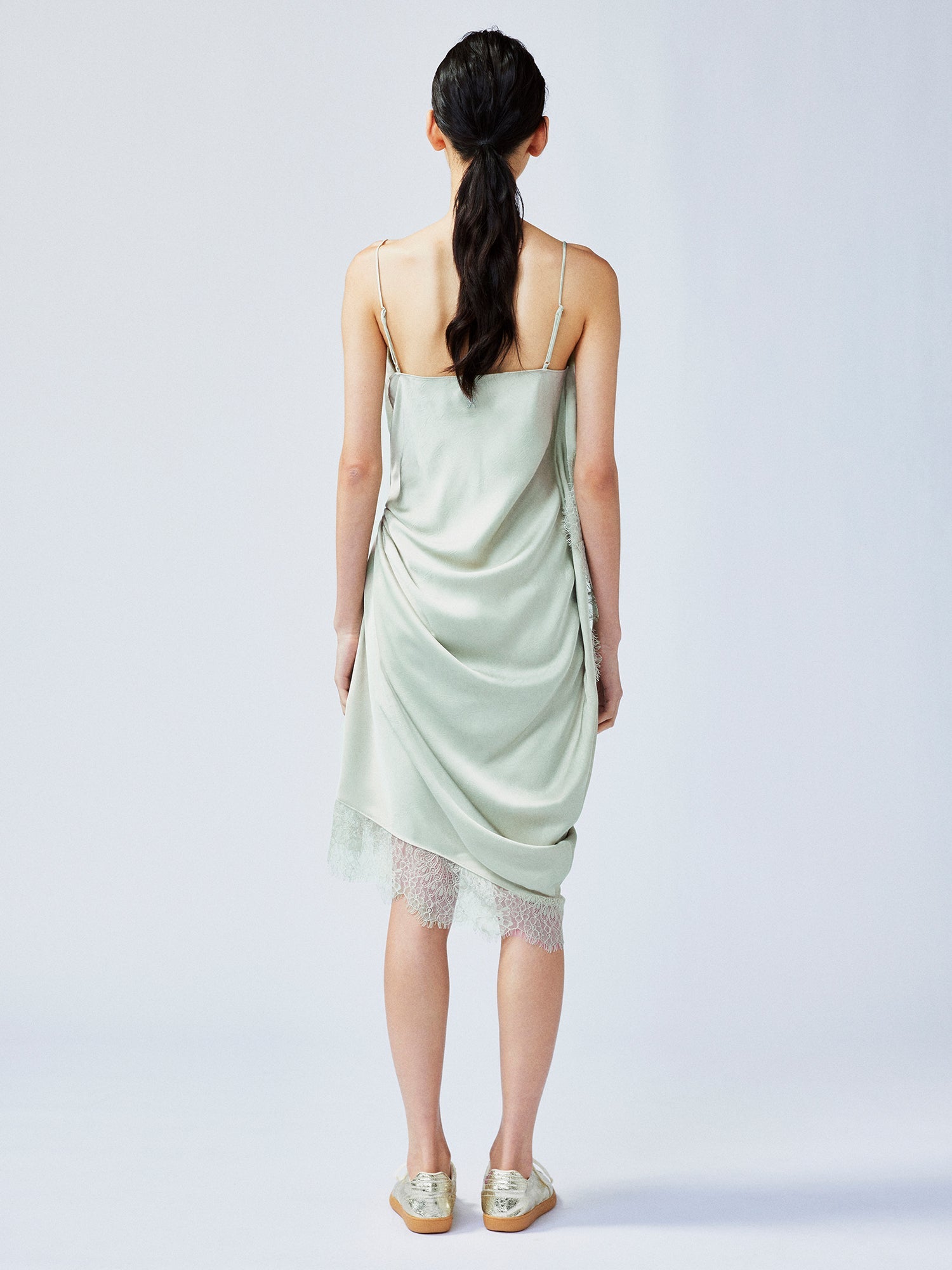 Free-flowing lift slip dress