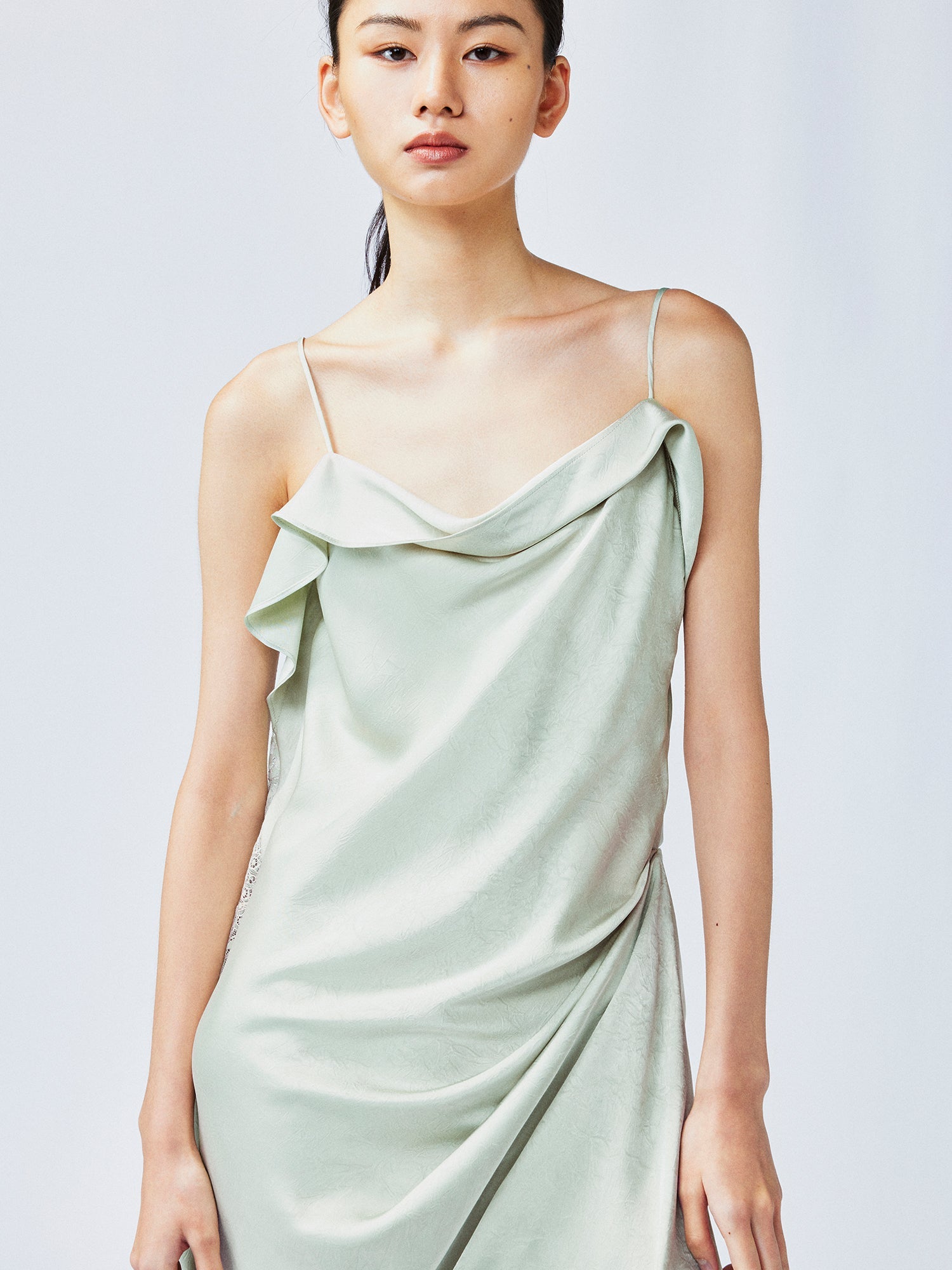 Free-flowing lift slip dress