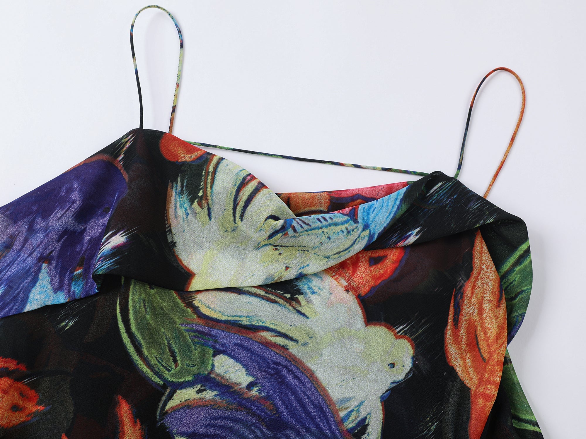 "Magical and enchanting" surreal electronic goldfish camisole top