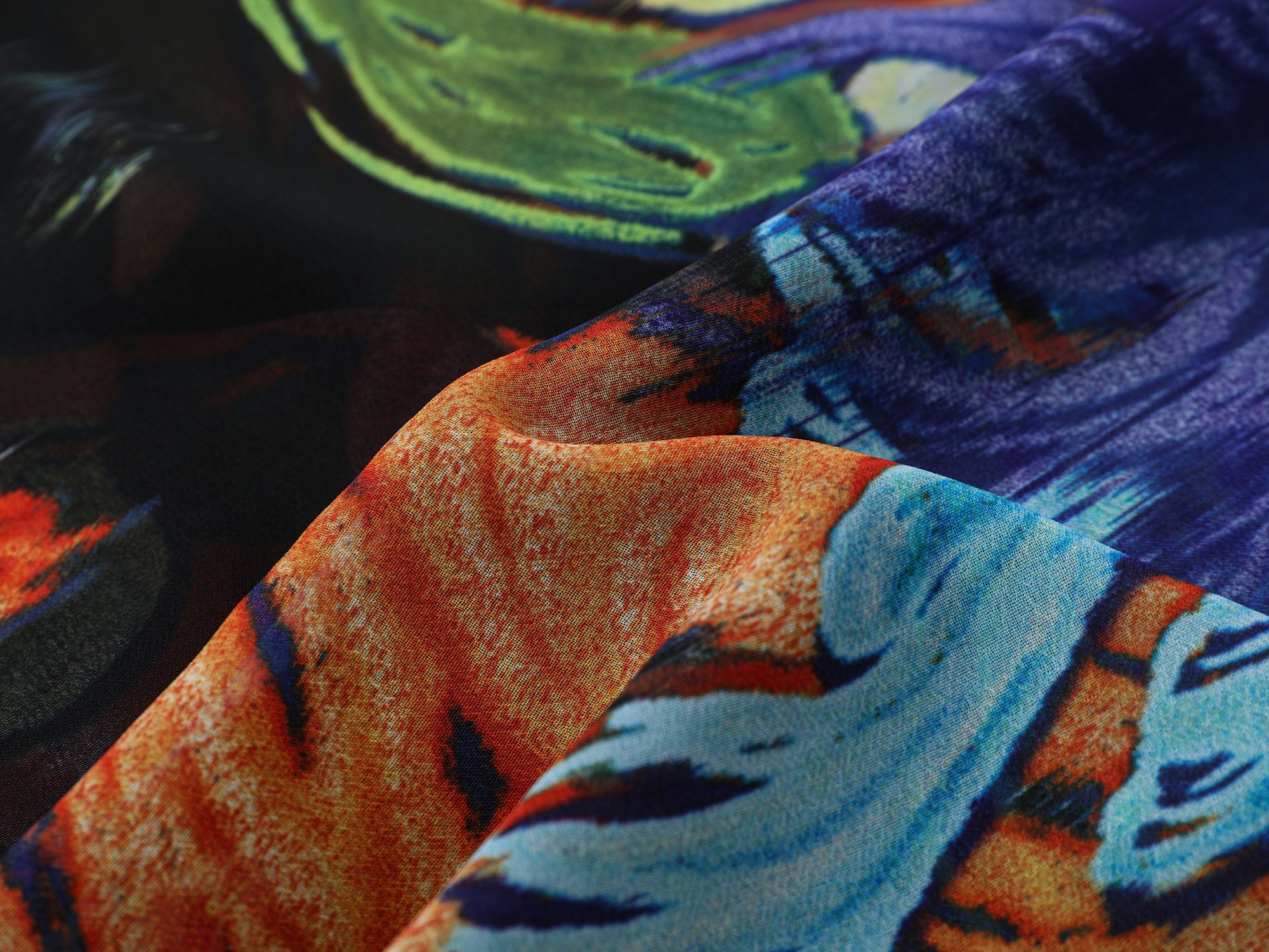 "Magical and enchanting" surreal electronic goldfish camisole top