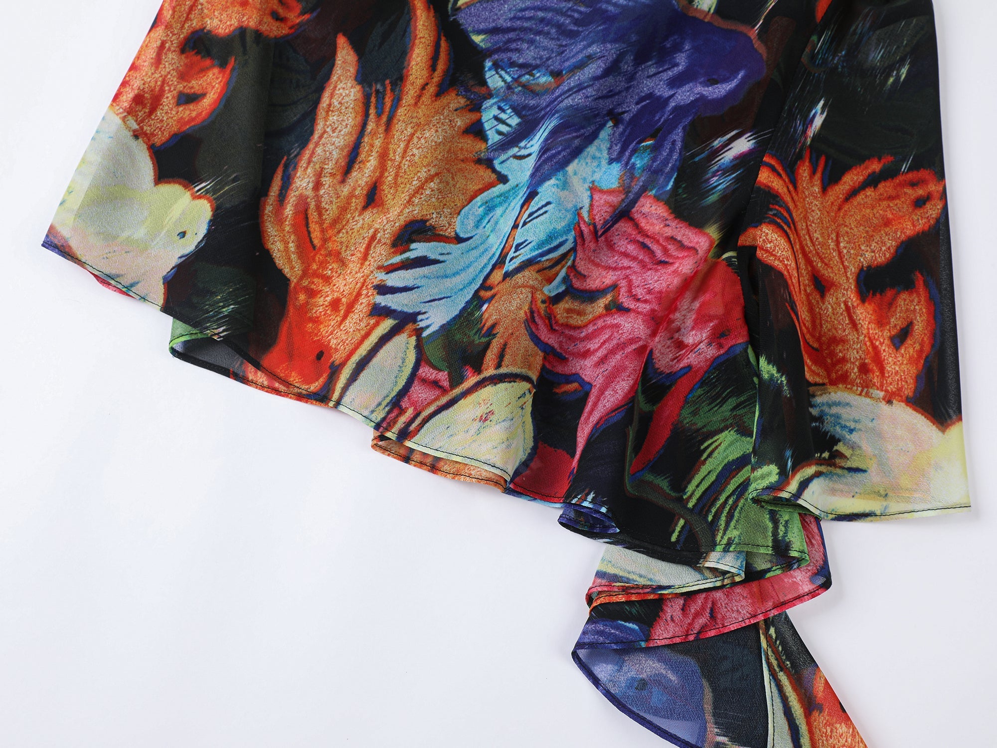 "Magical and enchanting" surreal electronic goldfish camisole top