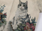 Charming and soothing garden cat pattern jacquard Detroit jacket