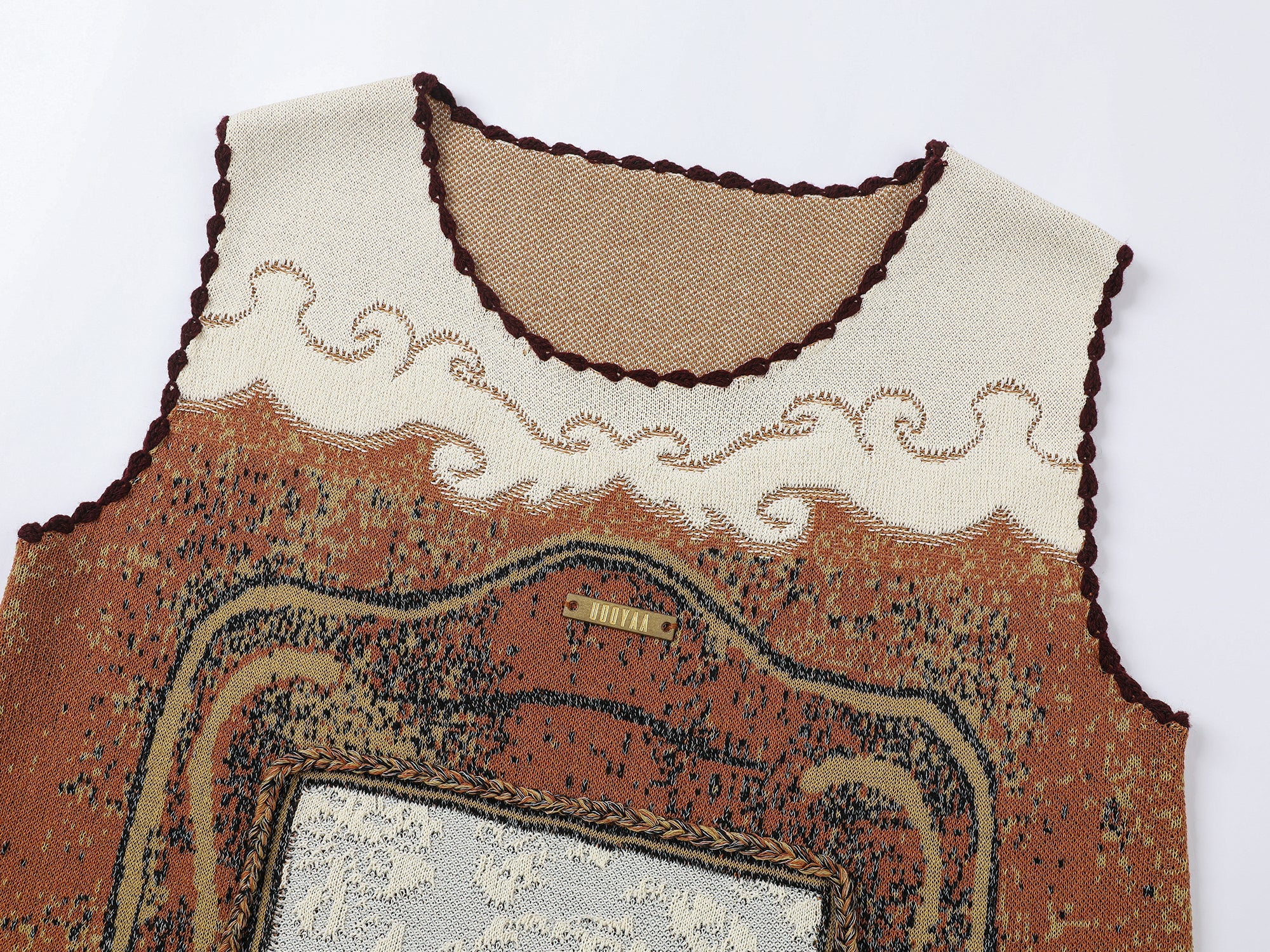 "Waiting for your return" dog pattern sweater dress