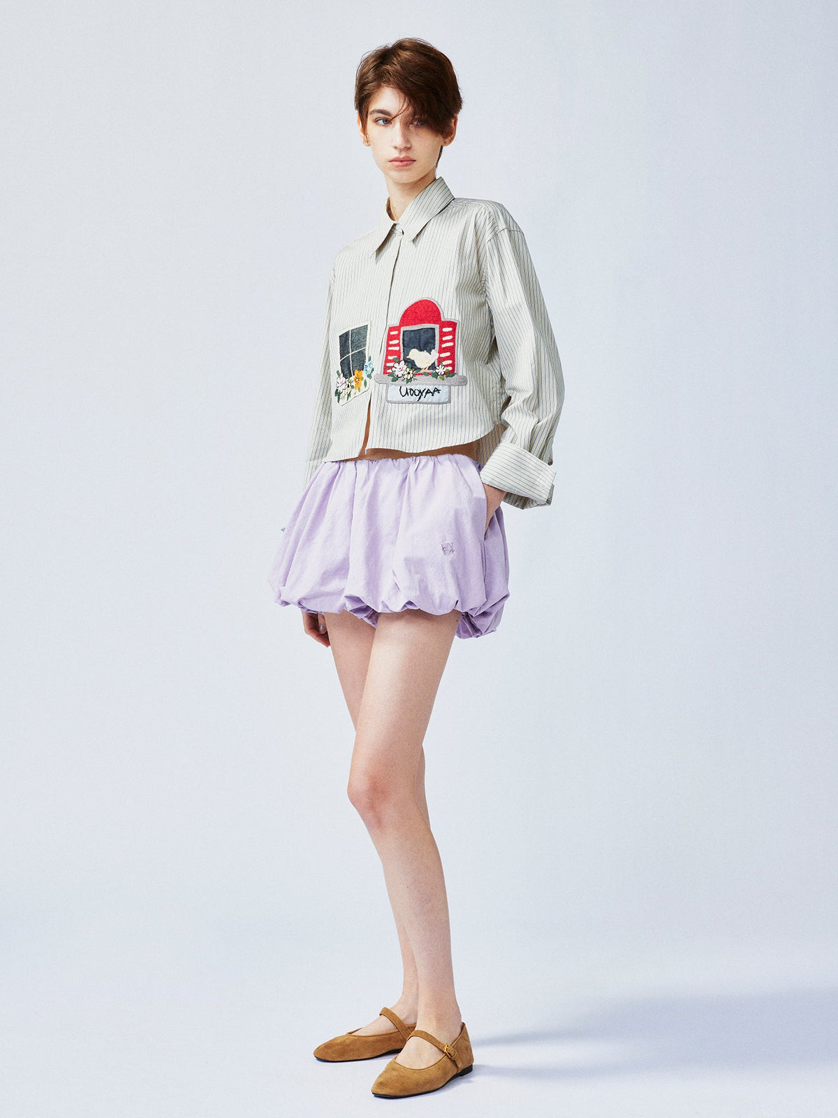 Romantic and playful New Vintage flower bud shorts