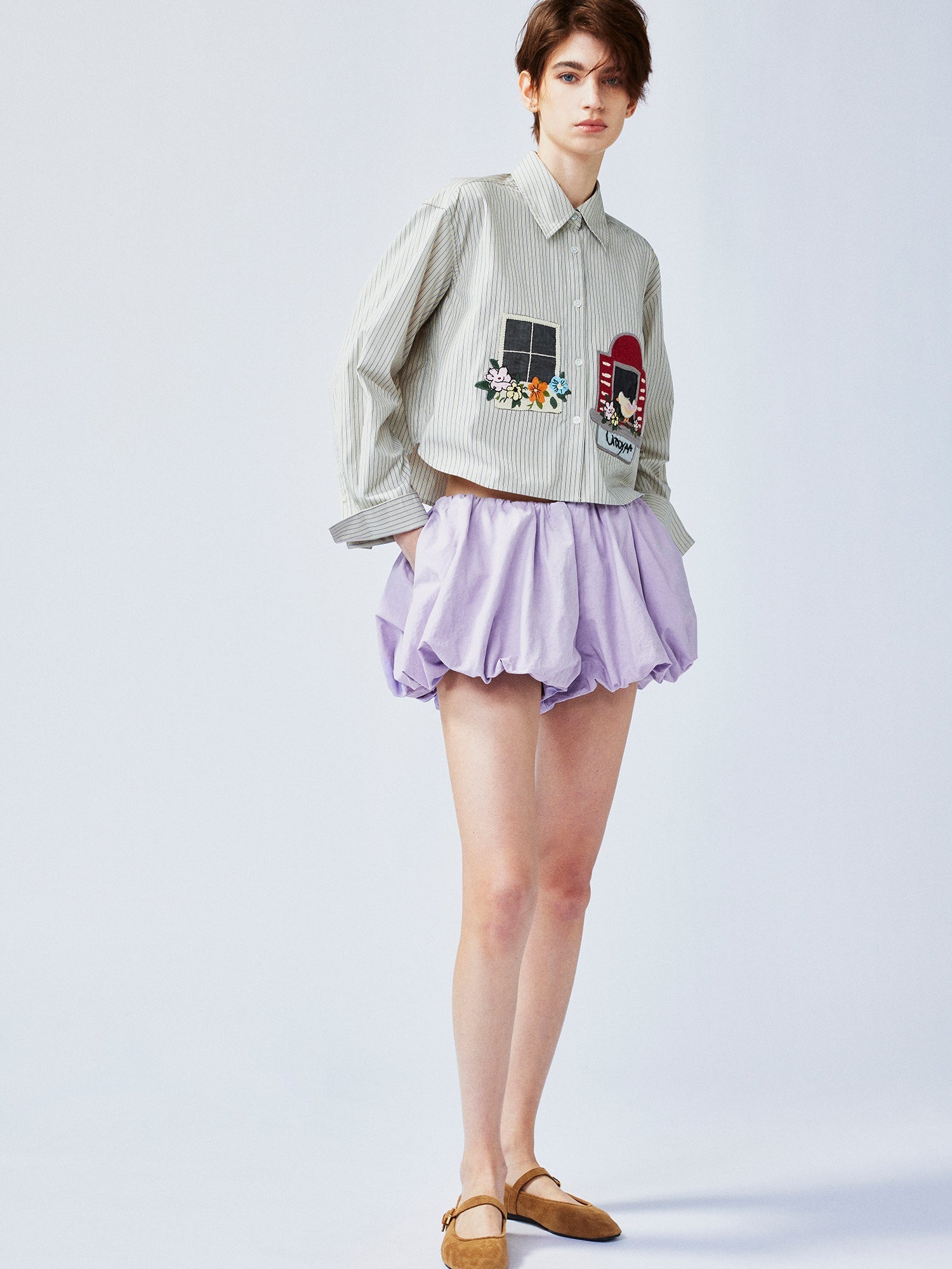 Romantic and playful New Vintage flower bud shorts