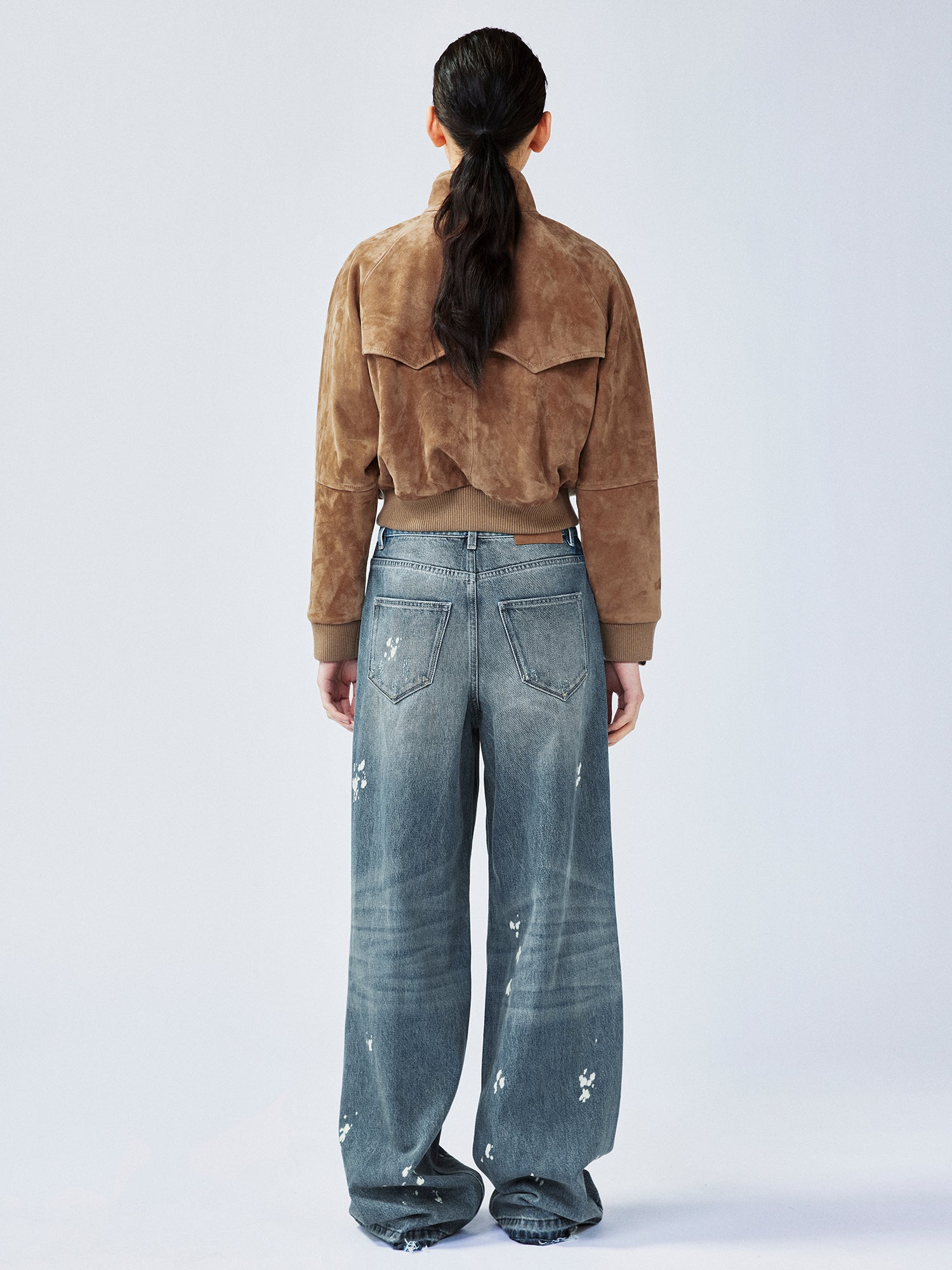 Vintage sheepskin Harrington jacket