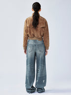 Vintage sheepskin Harrington jacket