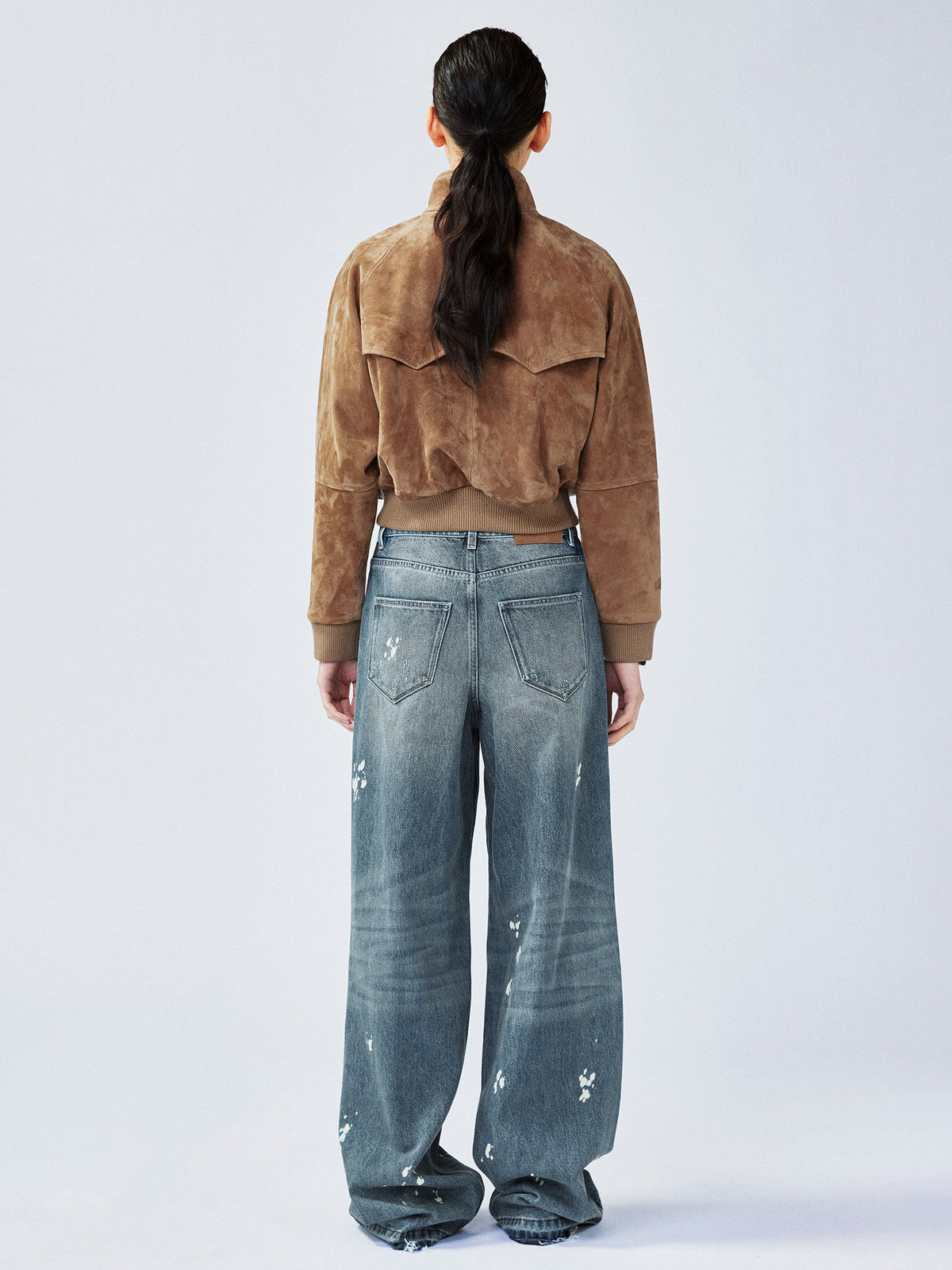 Vintage sheepskin Harrington jacket