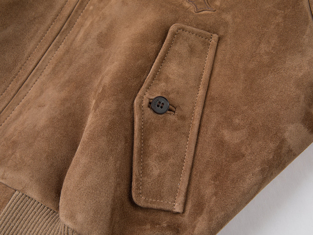 Vintage sheepskin Harrington jacket