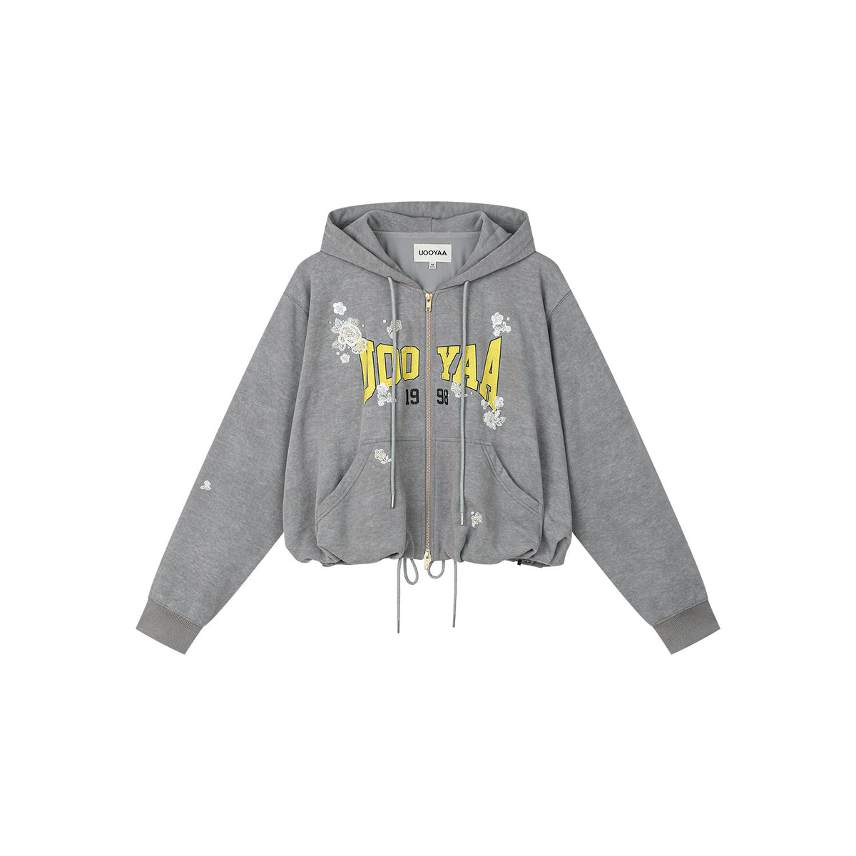 Glamorous beaded bud sweatshirt jacket