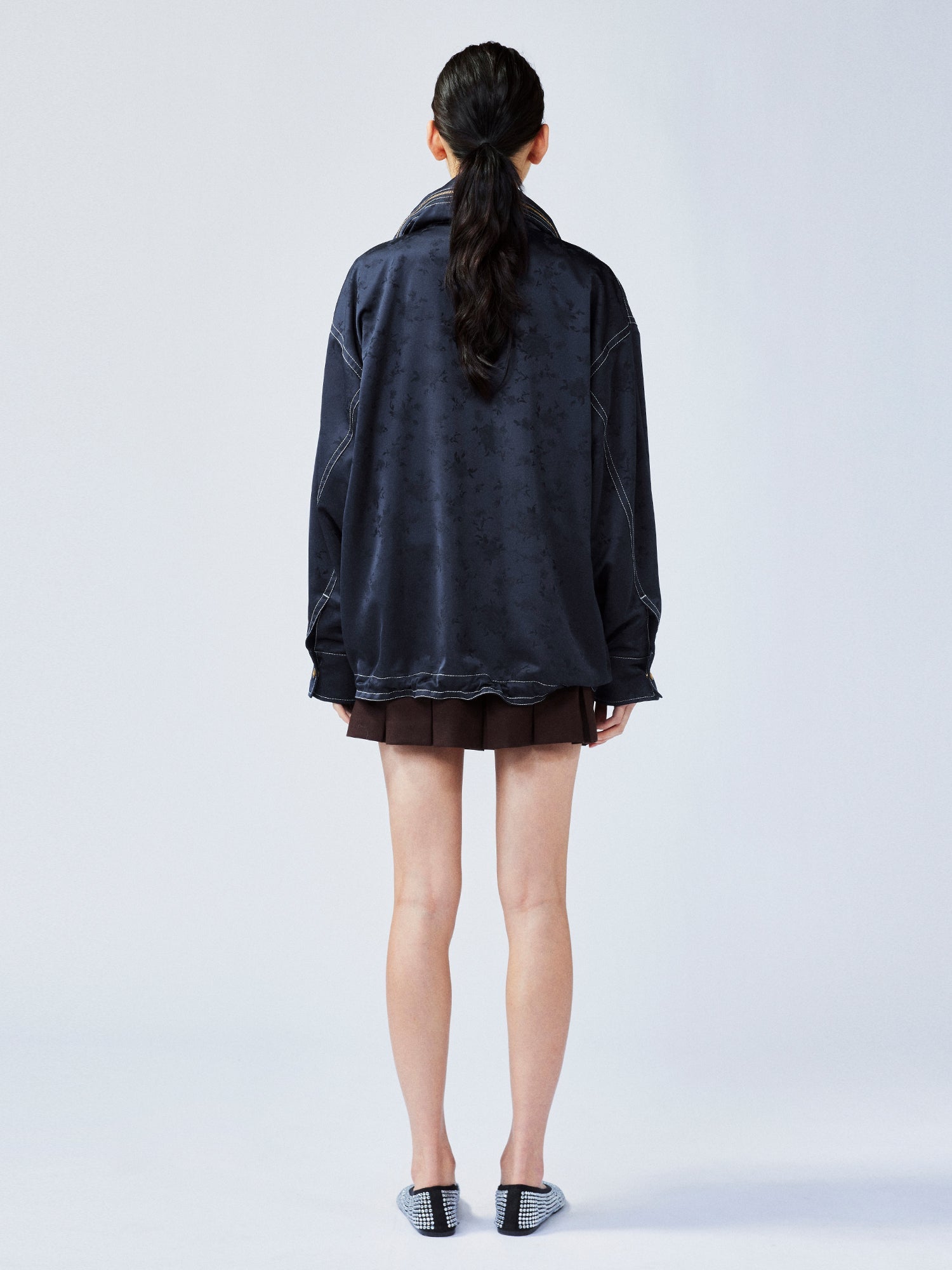 New Vintage satin jacquard jacket