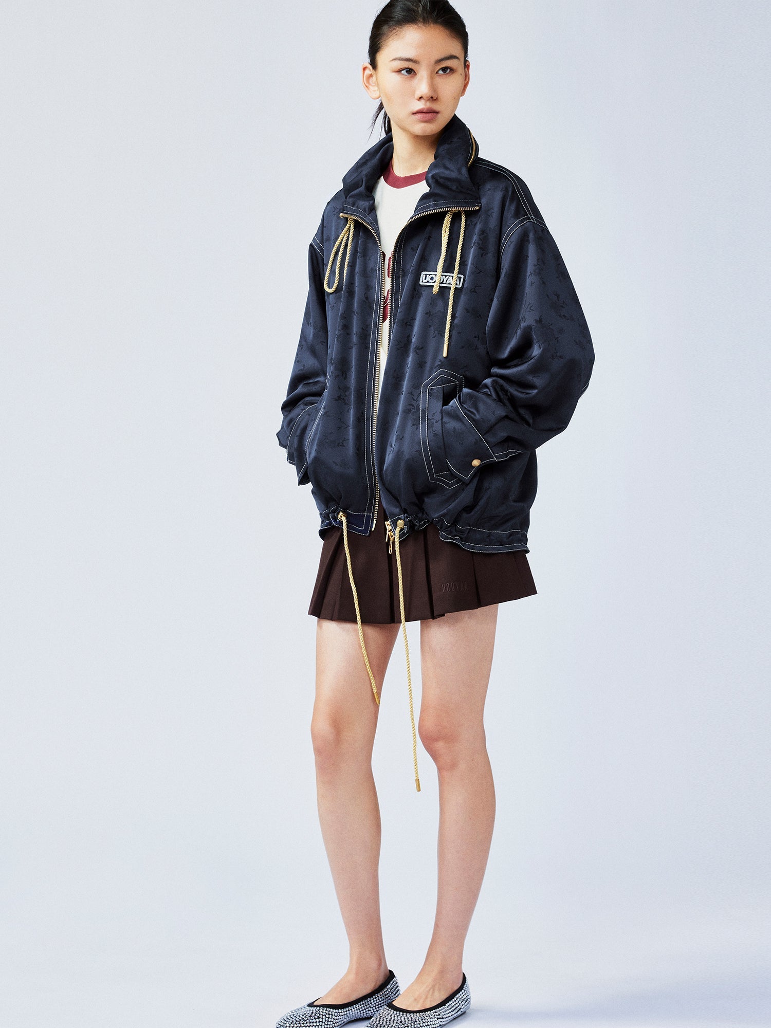 New Vintage satin jacquard jacket