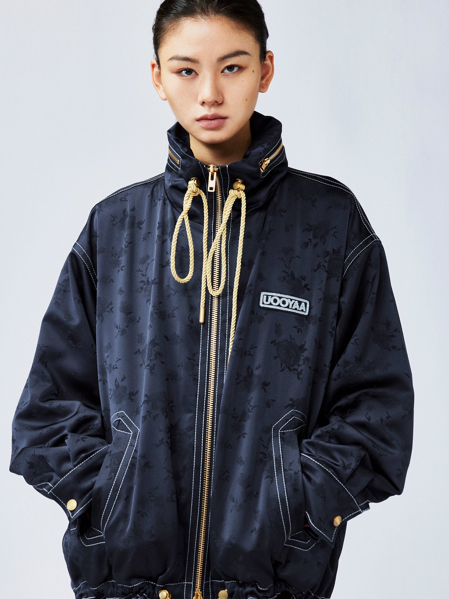 New Vintage satin jacquard jacket