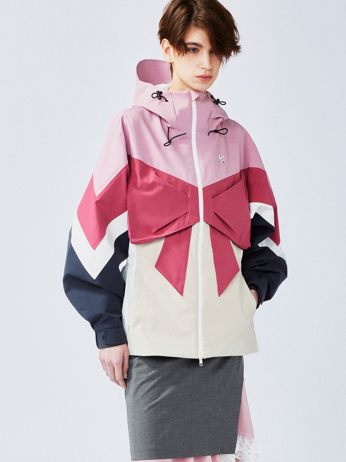 Classic bow functional jacket