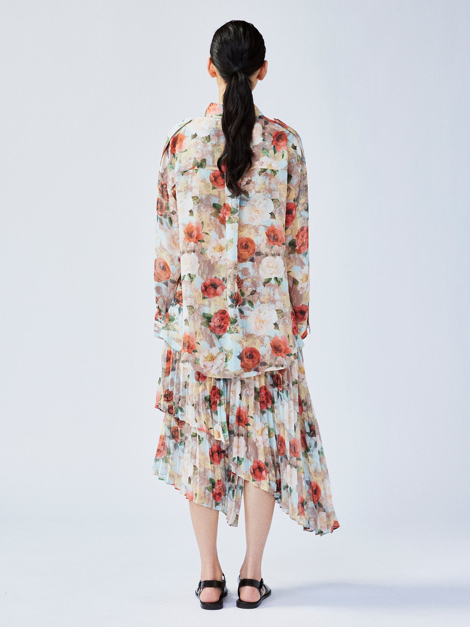 Shirt-tucked into skirt dress