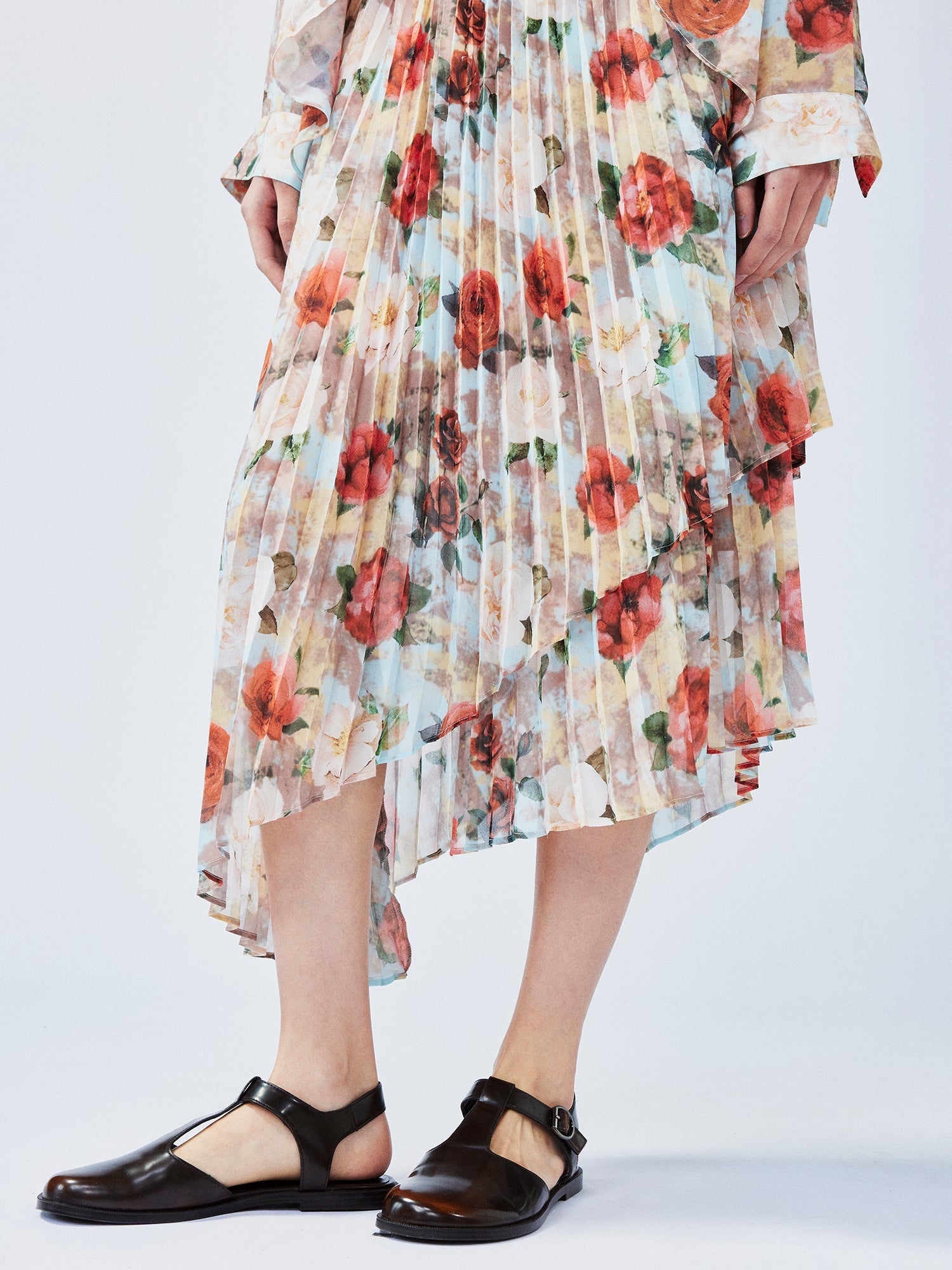 Shirt-tucked into skirt dress