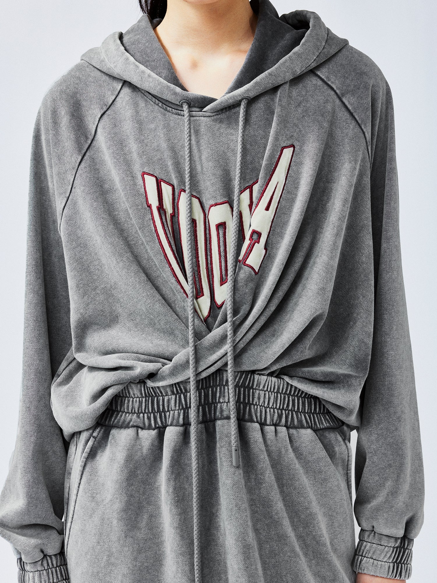 Sweater-tucked skirt dress