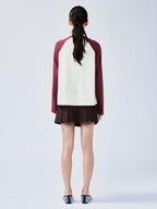 Preppy pleated mini skirt