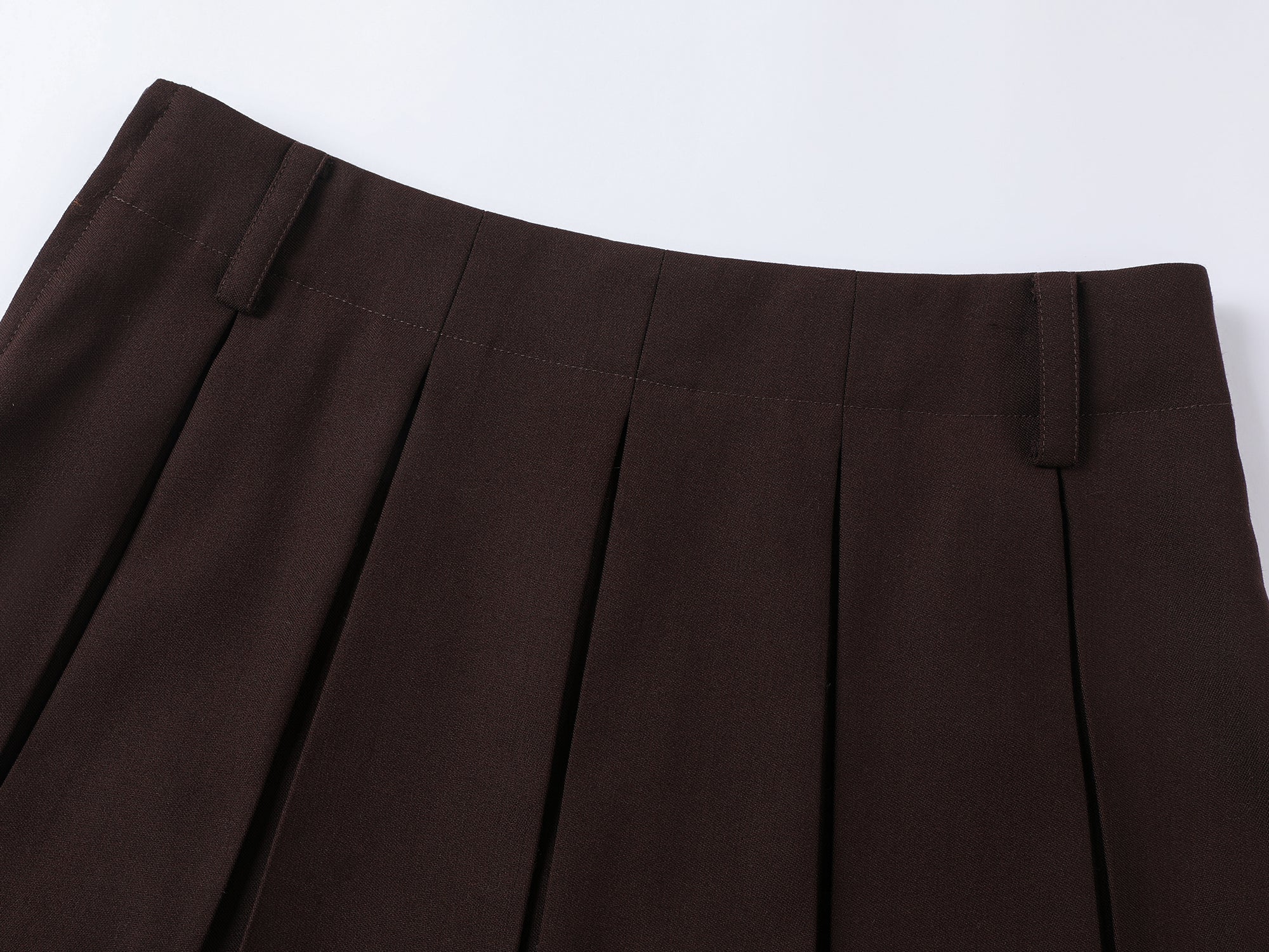 Preppy pleated mini skirt