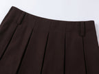Preppy pleated mini skirt