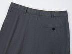 A misaligned suit layered-look skirt
