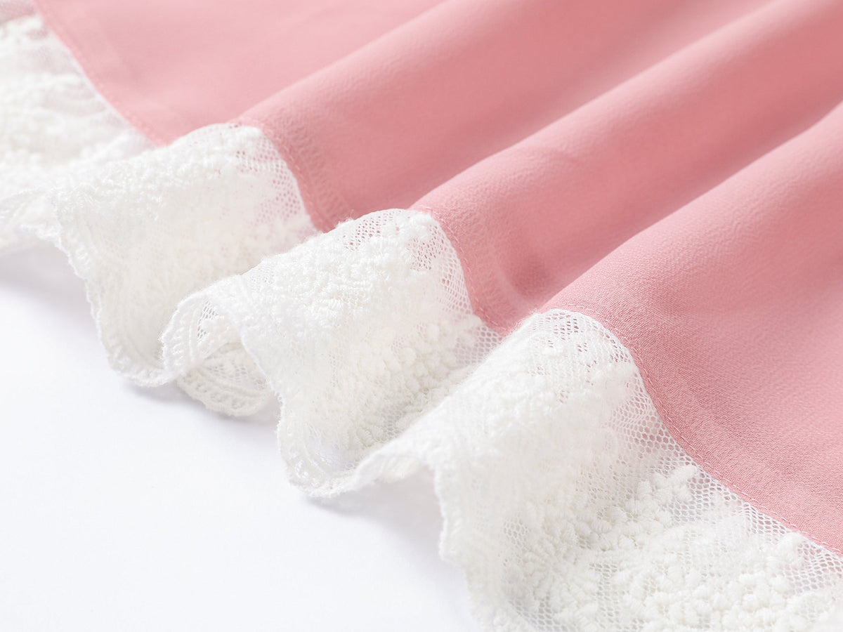 A misaligned suit layered-look skirt