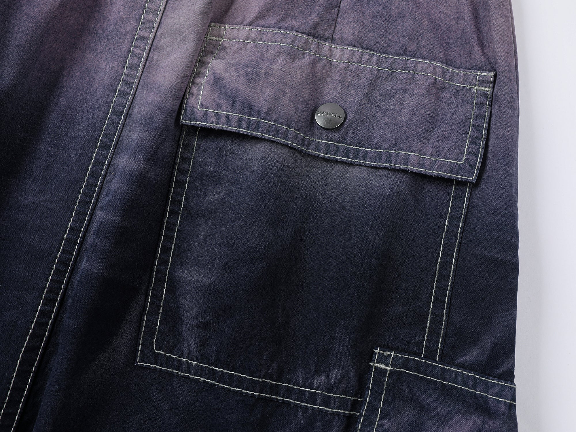 Gradient fade paratrooper waisted skirt