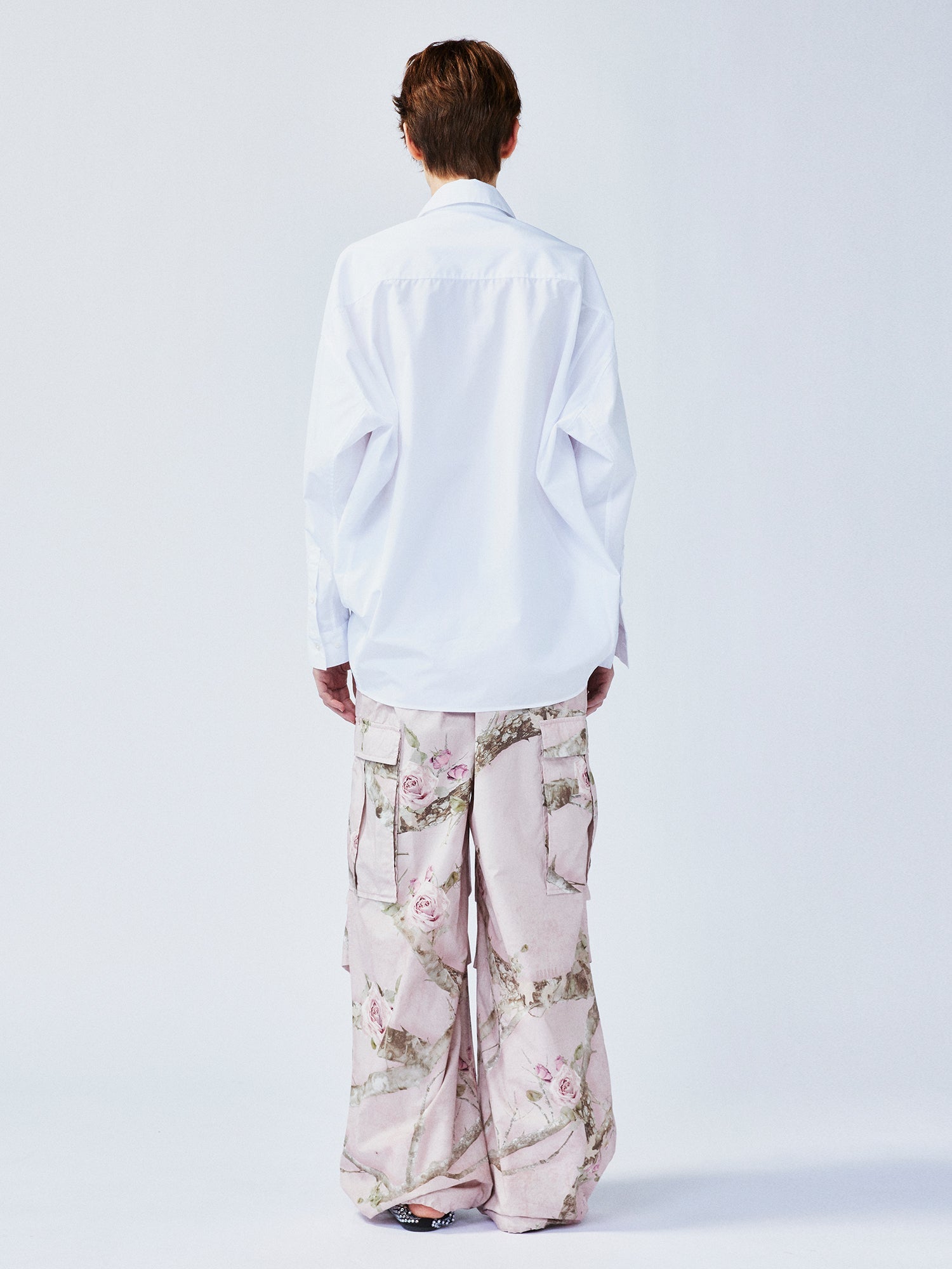 Playful cat chasing butterfly shirt