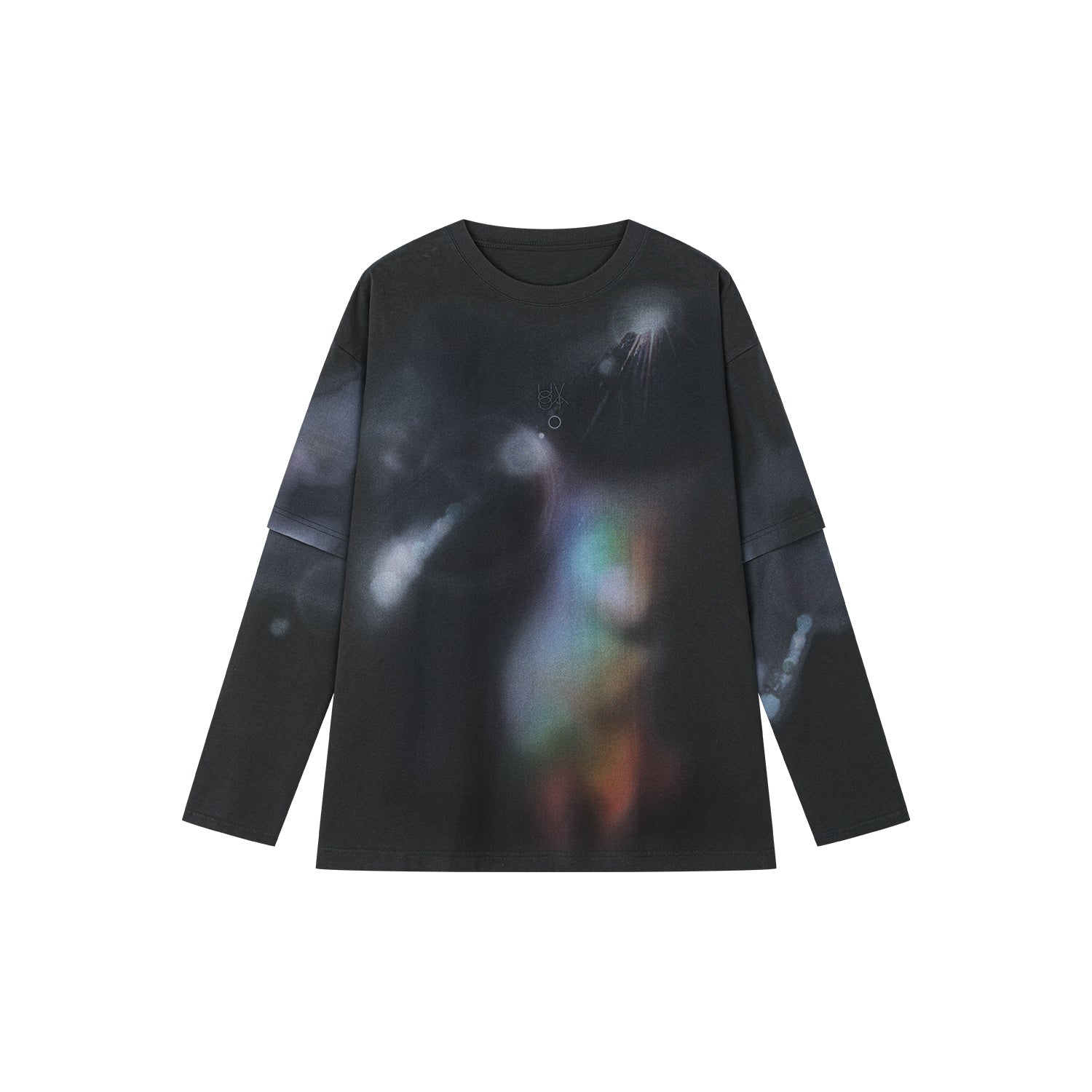 Dreamy halo cat layered T-shirt