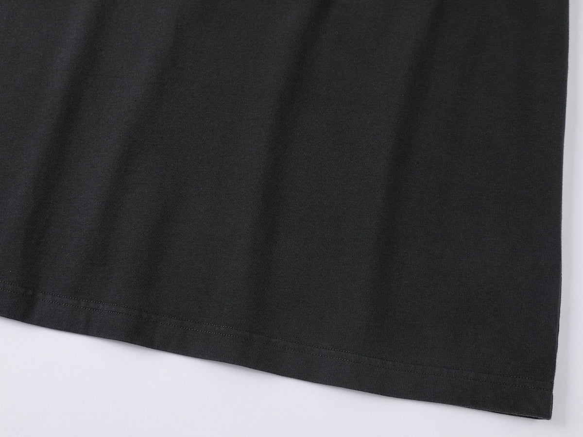 ぽっちゃり黒猫フェイクツーピースTシャツ