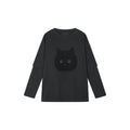 ぽっちゃり黒猫フェイクツーピースTシャツ