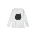 ぽっちゃり黒猫フェイクツーピースTシャツ