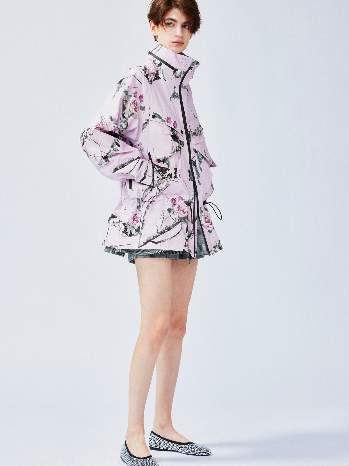 Rose tree pattern camo bow functional jacket