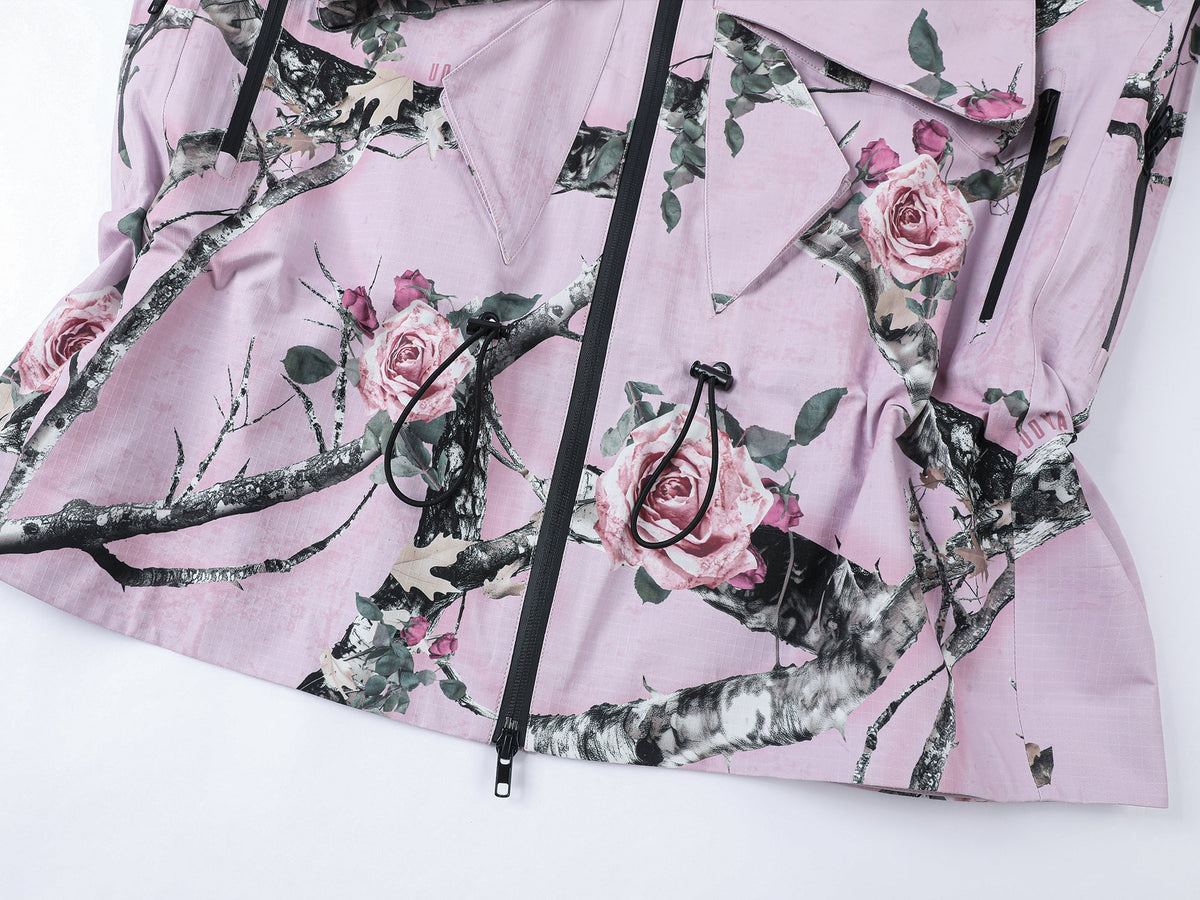 Rose tree pattern camo bow functional jacket