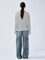 Distressed jeans