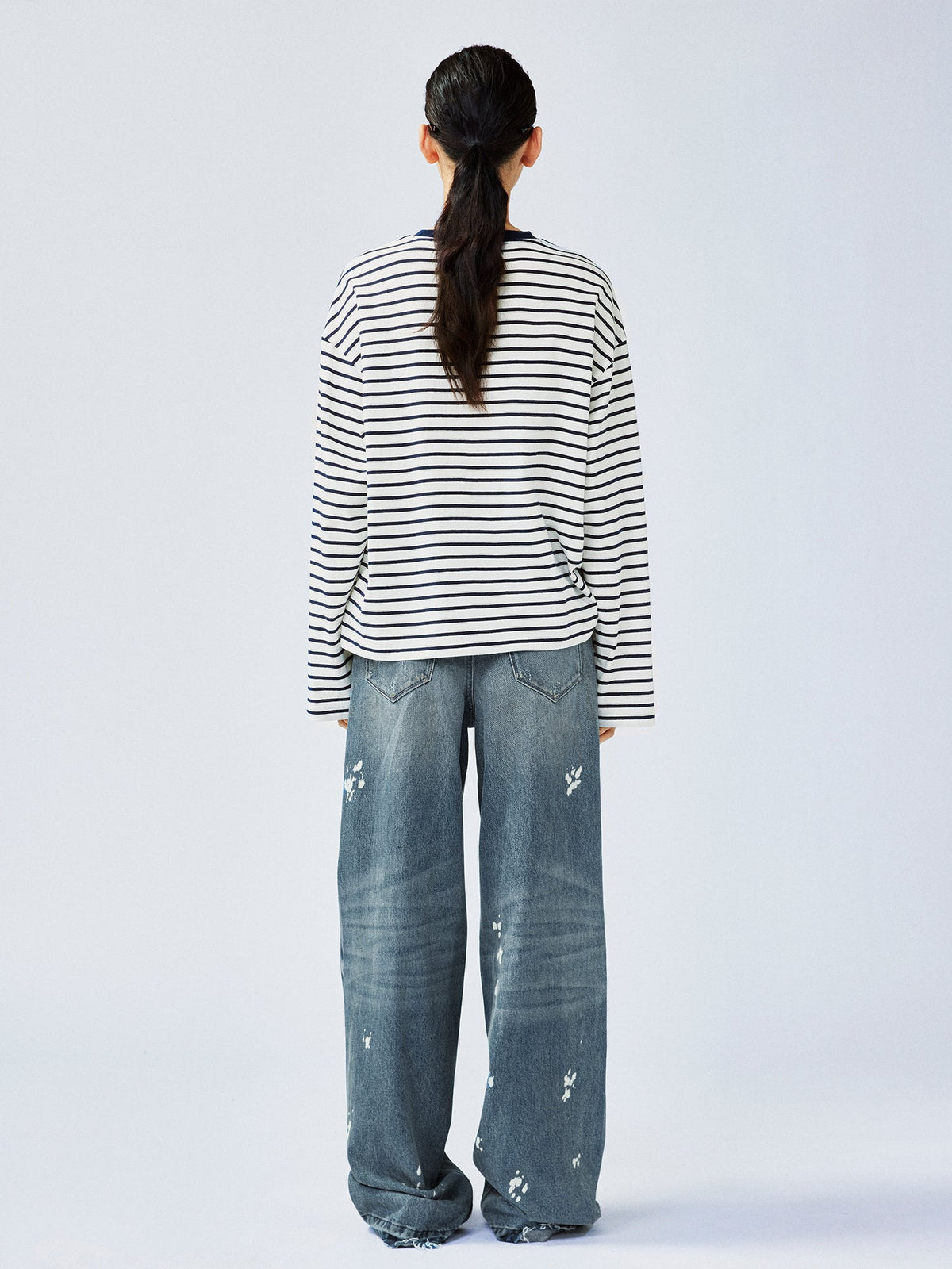 Distressed jeans