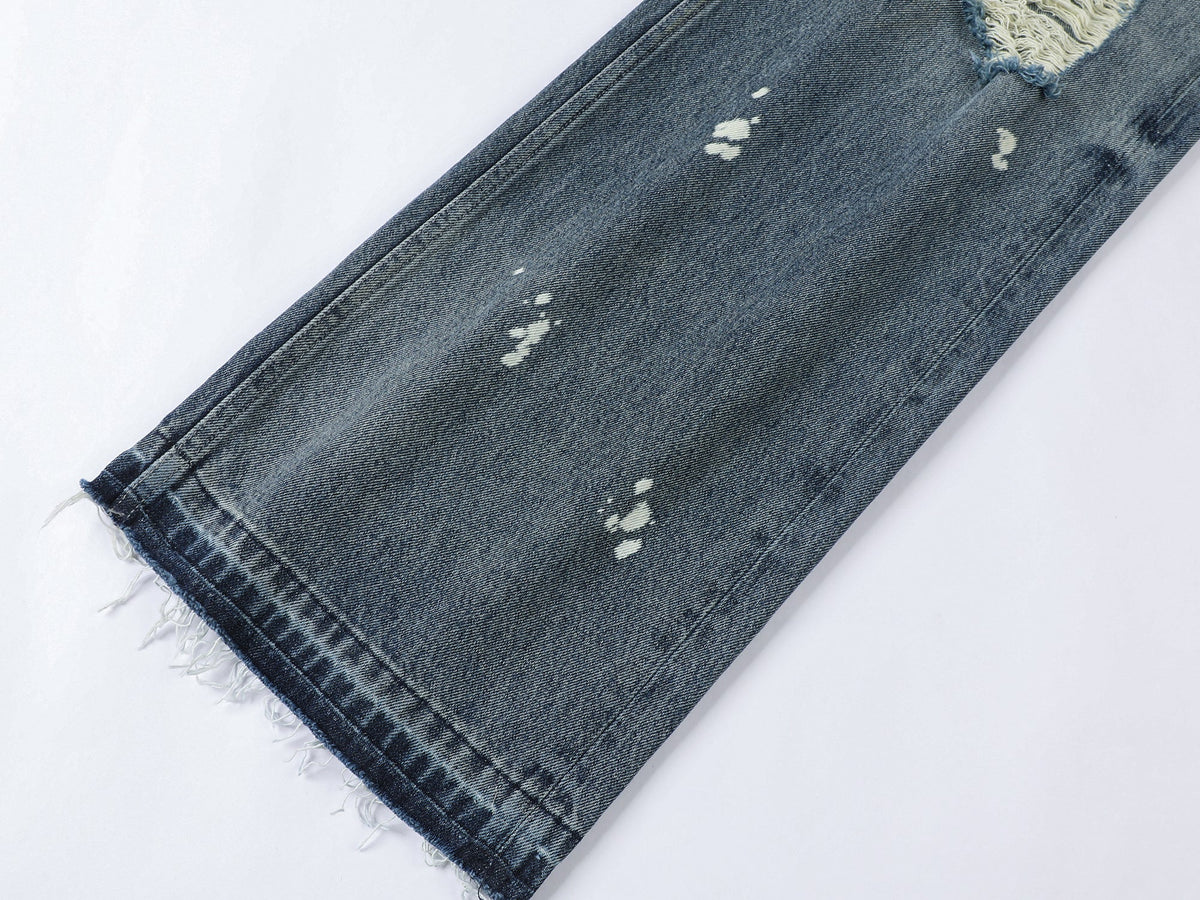 Distressed jeans