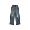 Distressed jeans
