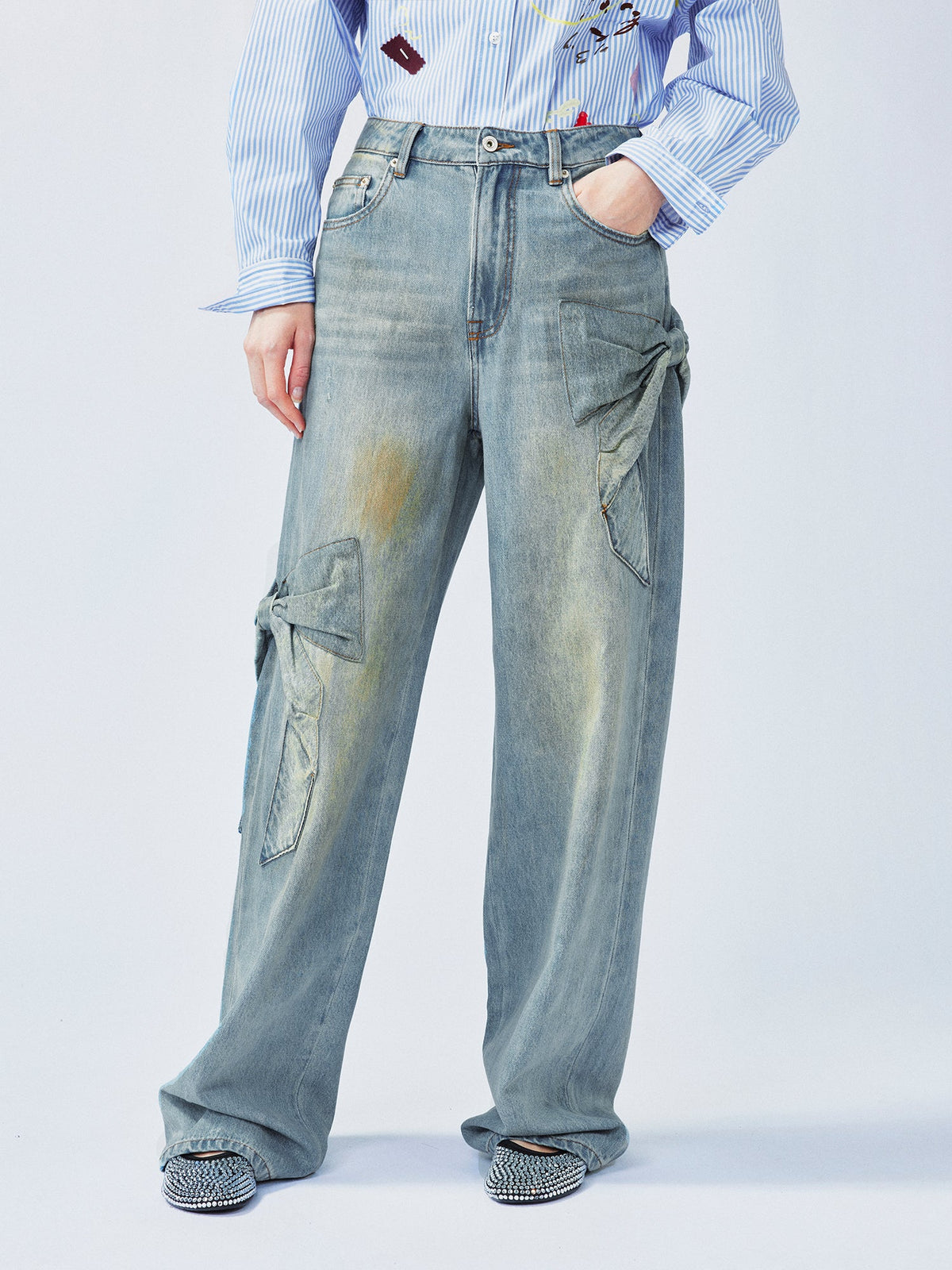 Bow jeans
