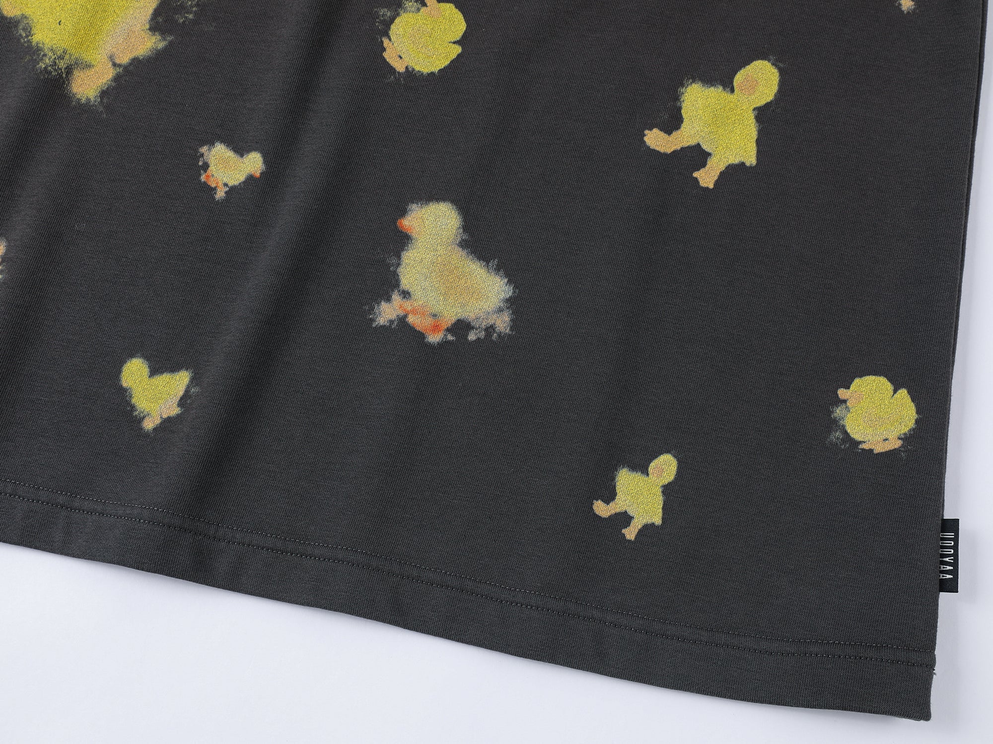 "I" duck hoodie vest