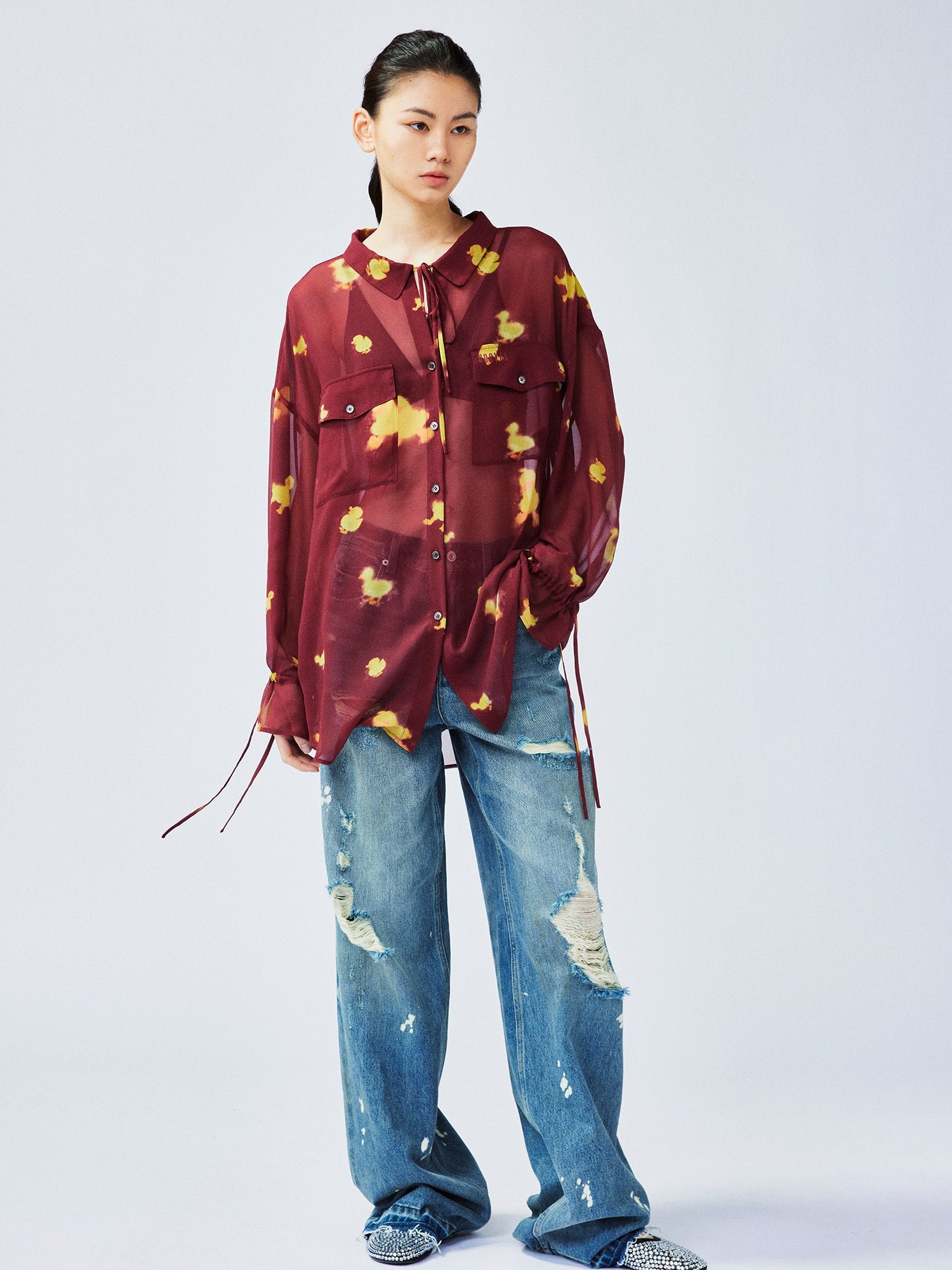 "I" duck utility shirt