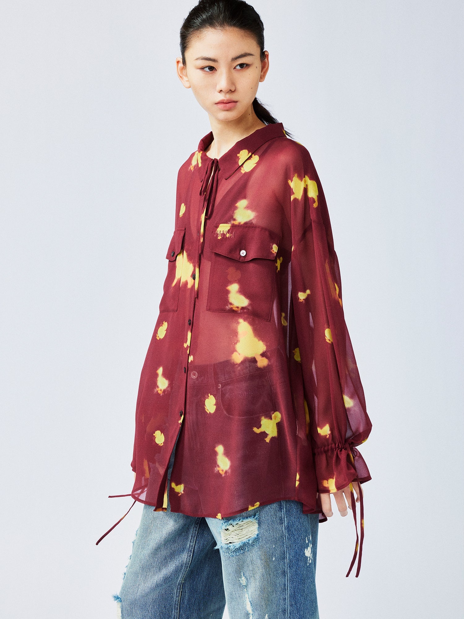 "I" duck utility shirt