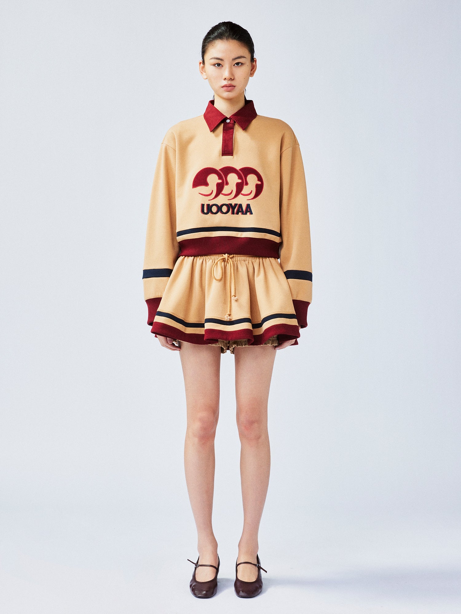 "I" duck polo sweatshirt