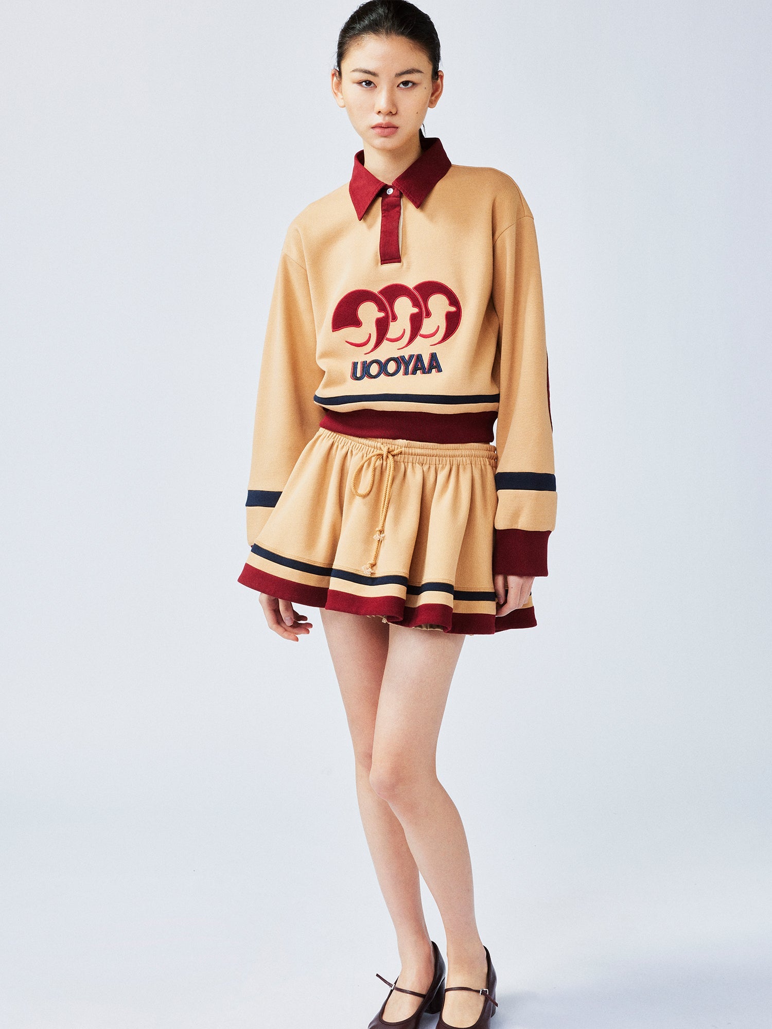 "I" duck polo sweatshirt