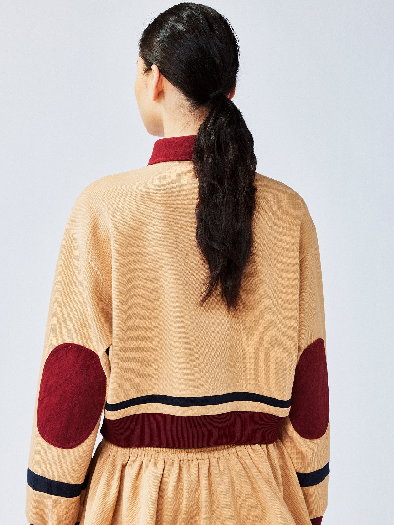 "I" duck polo sweatshirt