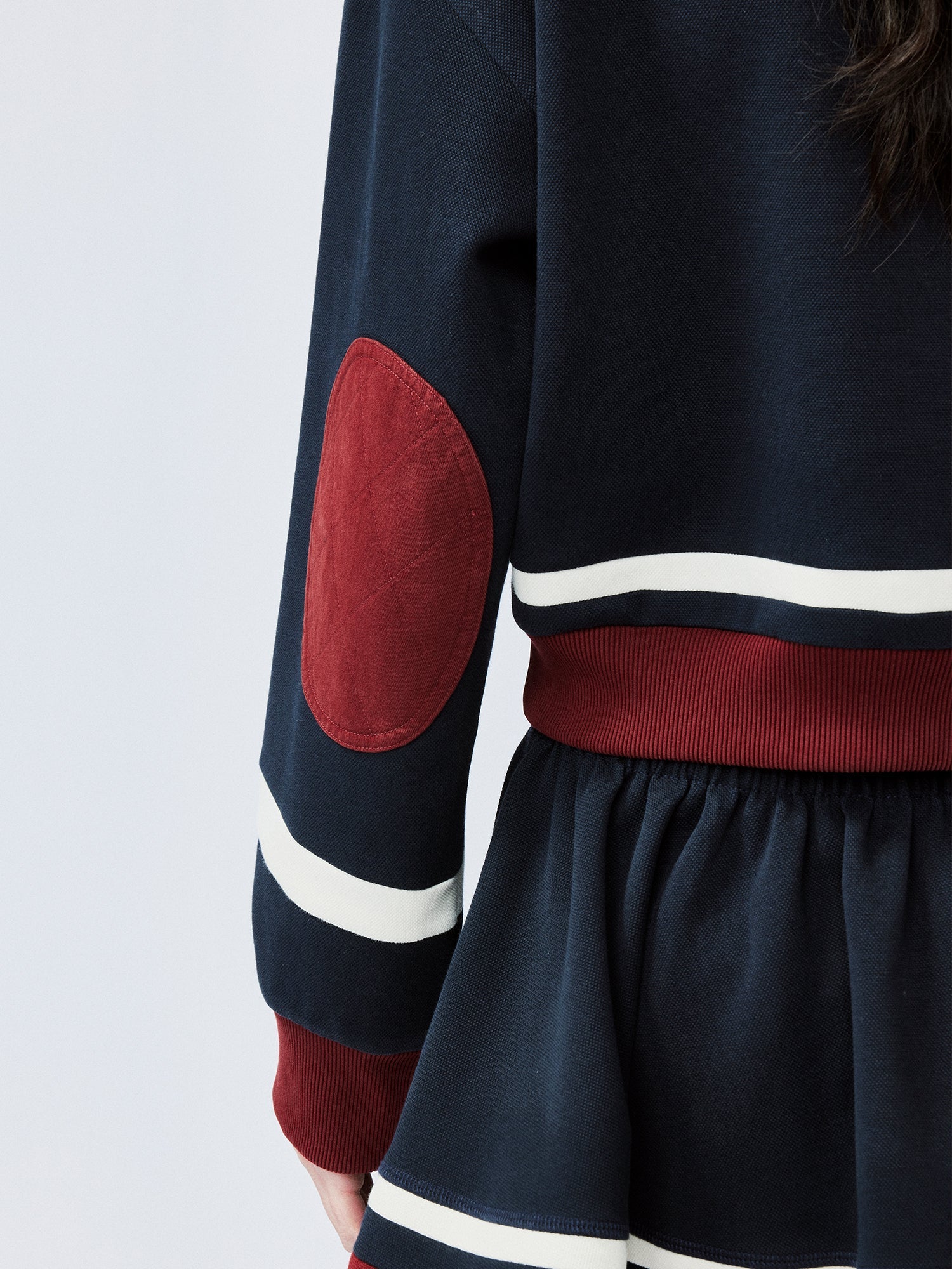 "I" duck polo sweatshirt