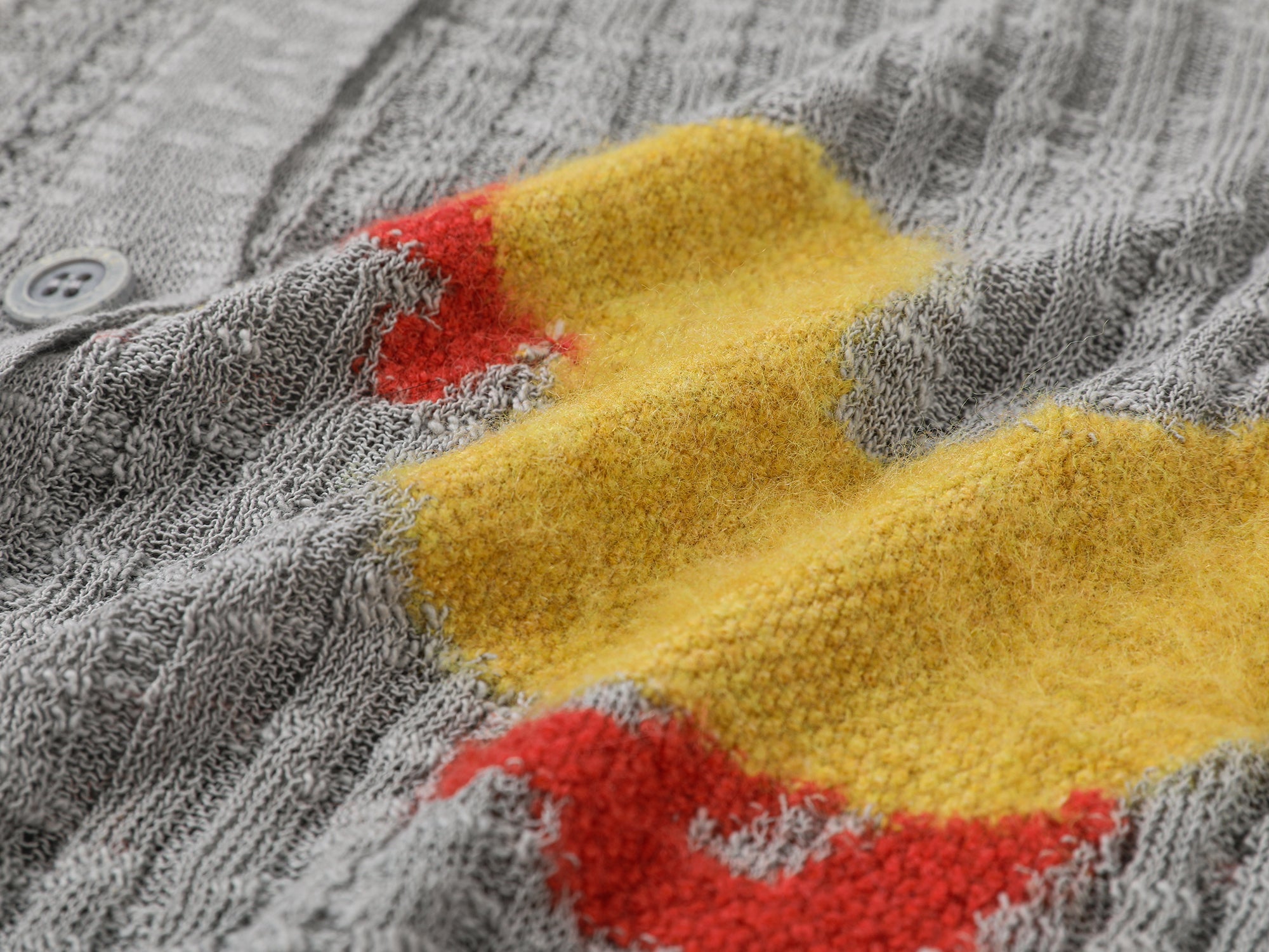 "Playful duck" wool cardigan